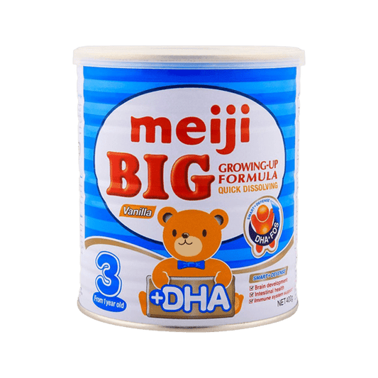 MEIJI BIG VANILLA GROWING-UP FORMULA STAGE 3 400G - Nazar Jan's Supermarket