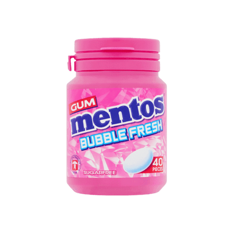 MENTOS BUBBLE FRESH GUM SUGAR FREE 40PCS - Nazar Jan's Supermarket