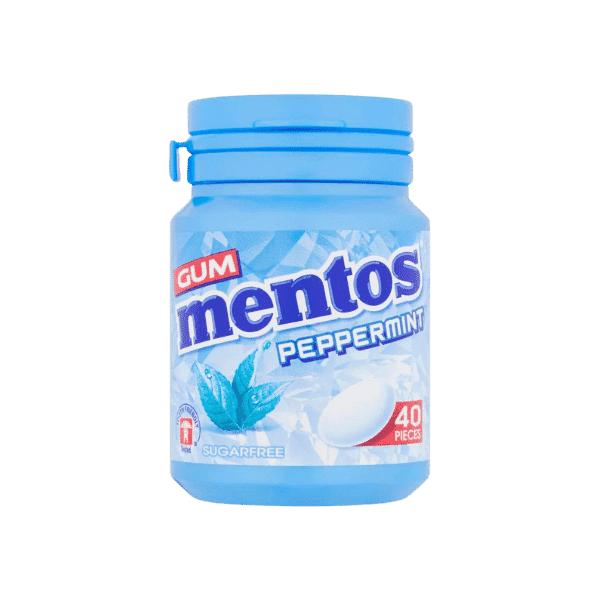 MENTOS PEPPERMINT SUGARFREE CHEWING GUM 40PCS 56G - Nazar Jan's Supermarket