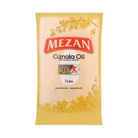 MEZAN CANOLA OIL 1LTR POUCH - Nazar Jan's Supermarket