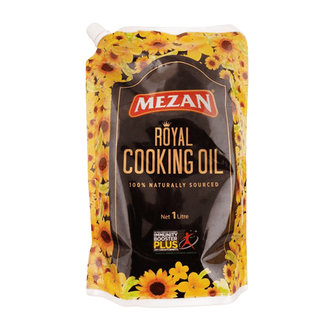 MEZAN ROYAL COOKING OIL 1LTR POUNCH - Nazar Jan's Supermarket