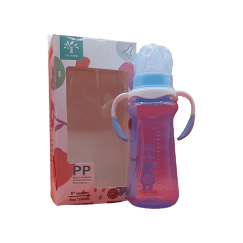 MINITREE REGULAR NECK FEEDING BOTTLE 260ML - Nazar Jan's Supermarket