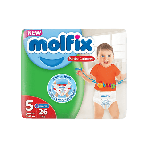 MOLFIX DIAPERS ANATOMIC FIT JUNIOR 5 - 26PCS - Nazar Jan's Supermarket