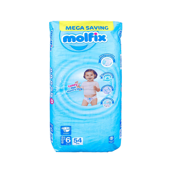 MOLFIX DIAPERS MEGA SAVING EXTRA LARGE 6 - 54PCS - Nazar Jan's Supermarket