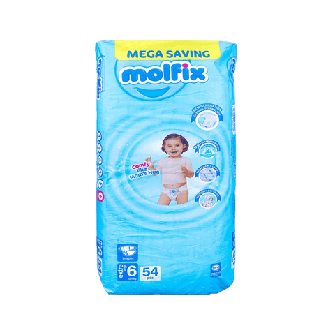 MOLFIX DIAPERS MEGA SAVING EXTRA LARGE 6 - 54PCS - Nazar Jan's Supermarket