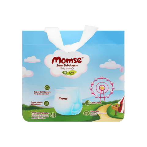 MOMSE BABY PANTS L-4 9-14 KG 28PCS - Nazar Jan's Supermarket