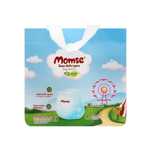 MOMSE BABY PANTS M-3 6-11 KG 32PCS - Nazar Jan's Supermarket