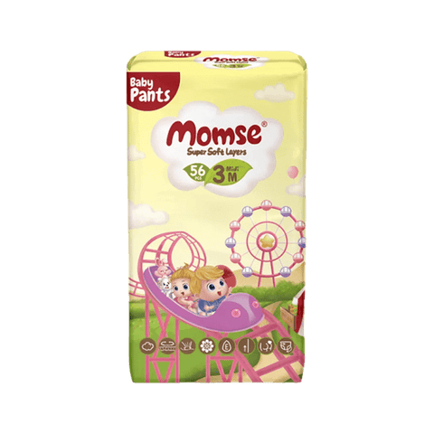 MOMSE BABY PANTS M-3 6-11 KG 56PCS - Nazar Jan's Supermarket