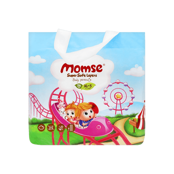 MOMSE BABY PANTS XL-5 12-17 KG 26PCS - Nazar Jan's Supermarket