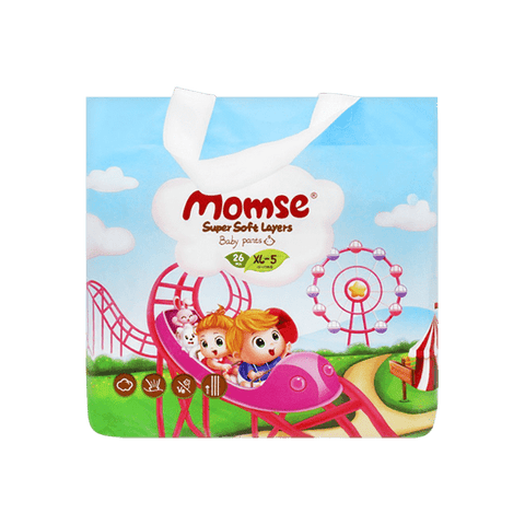 MOMSE BABY PANTS XL-5 12-17 KG 26PCS - Nazar Jan's Supermarket