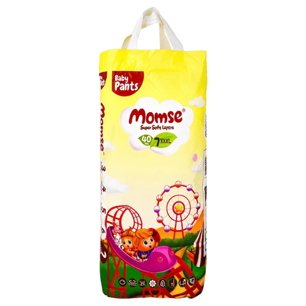 Momse Baby Pants XXXL No.7, 19Kg 40Pack - Nazar Jan's Supermarket