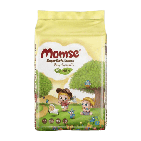 MOMSE DIAPERS ECONOMY PACK NEWBORN 1 48PCS - Nazar Jan's Supermarket