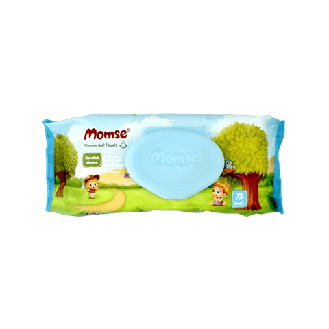 MOMSE PREMIUM WET BABY WIPES 72PCS - Nazar Jan's Supermarket