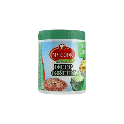 MY COOK DEEP GREEN FOOD COLOR 25GM - Nazar Jan's Supermarket