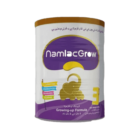 NAMLAC GROW 3 GROWING UP FORMULA 400GM - Nazar Jan's Supermarket