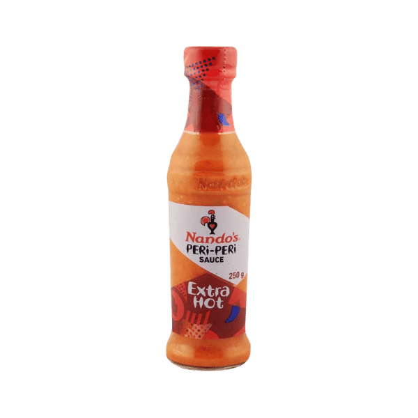 NANDOS PERI PERI EXTRA HOT SAUCE 250GM - Nazar Jan's Supermarket