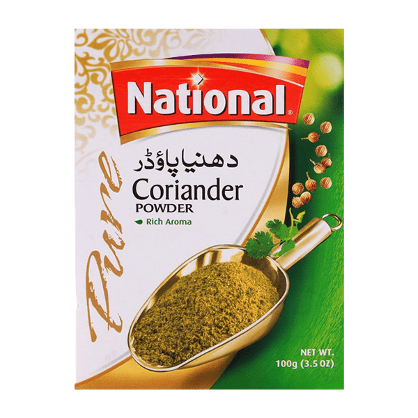 NATIONAL CORIANDER POWDER 100G - Nazar Jan's Supermarket