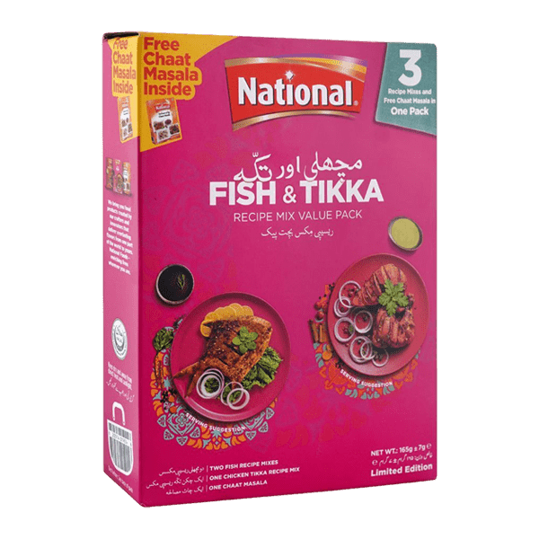 NATIONAL FISH & TIKKA RECIPE MASALA 165G - Nazar Jan's Supermarket