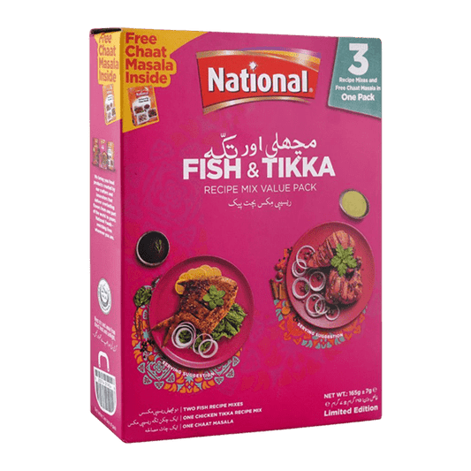 NATIONAL FISH & TIKKA RECIPE MASALA 165G - Nazar Jan's Supermarket