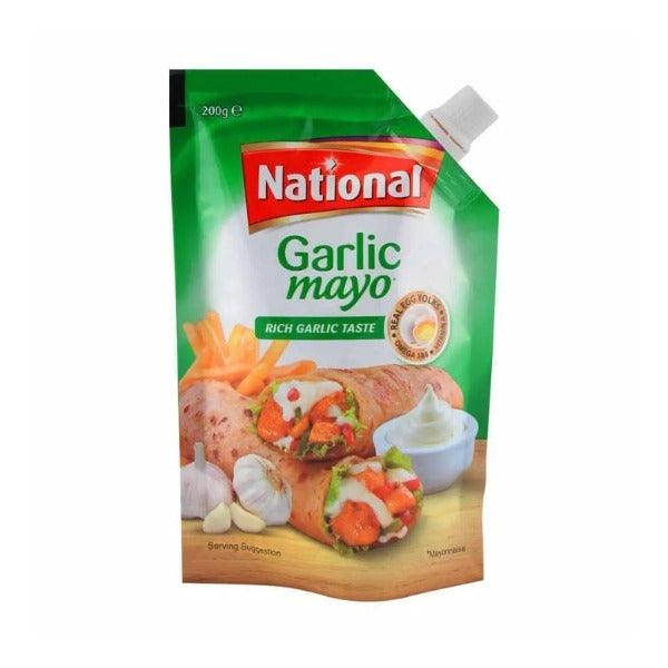 NATIONAL GARLIC MAYO RICH TASTE 200GM - Nazar Jan's Supermarket