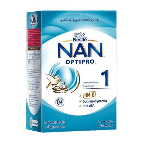 NESTLE NAN 1 OPTIPRO 0-6 MONTHS 600GM - Nazar Jan's Supermarket