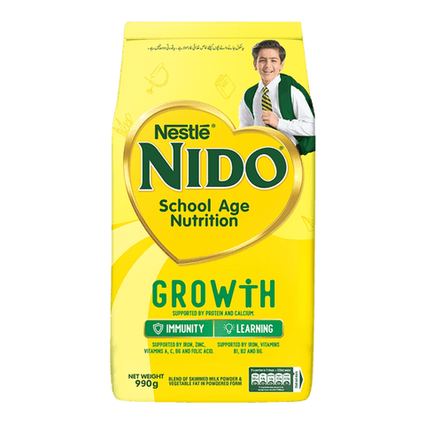 NESTLE NIDO SCHOOL AGE NUTRITION GROWTH 990G - Nazar Jan's Supermarket