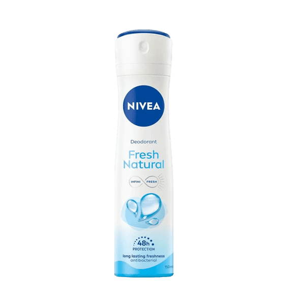 NIVEA FRESH NATURAL DEODORANT UNDERARMS SPRAY 90ML - Nazar Jan's Supermarket