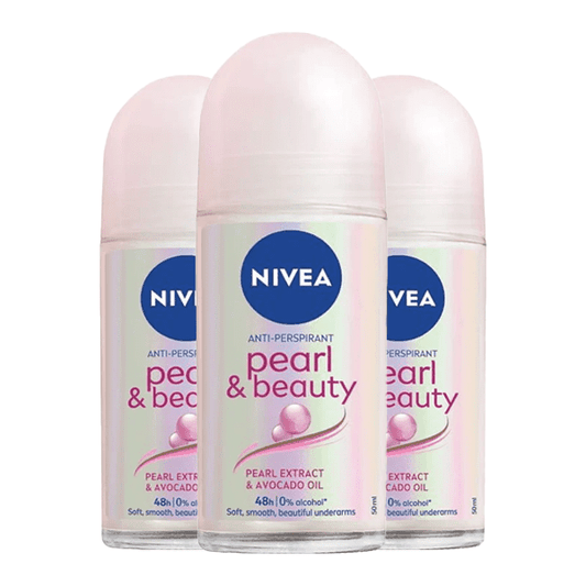 NIVEA PEARL & BEAUTY DEODORANT ROLL ON 50ML - Nazar Jan's Supermarket