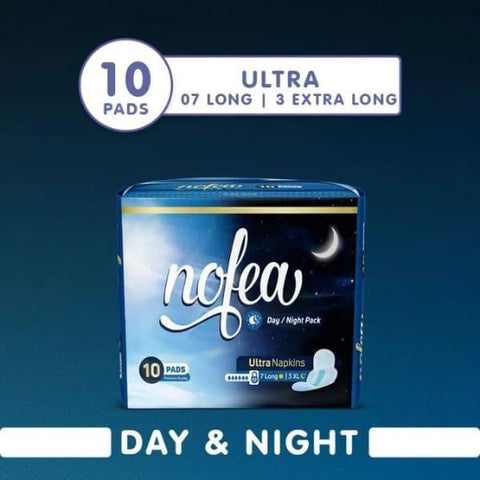 NOFEA DAY/NIGHT ULTRA NAPKINS 7LONG 10PADS - Nazar Jan's Supermarket