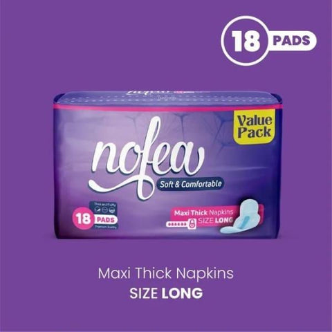 NOFEA MAXI THICK LONG 18 PADS - Nazar Jan's Supermarket