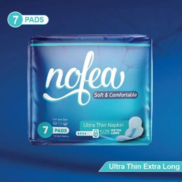 NOFEA ULTRA THIN NAPKIN EXTRA LONG SIZE 7 PADS - Nazar Jan's Supermarket