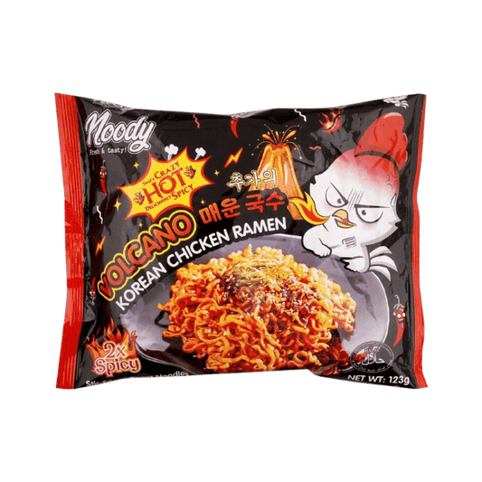 NOODY VOLCANO KOREAN CHICKEN NOODLE RAMAN BLACK 123G - Nazar Jan's Supermarket