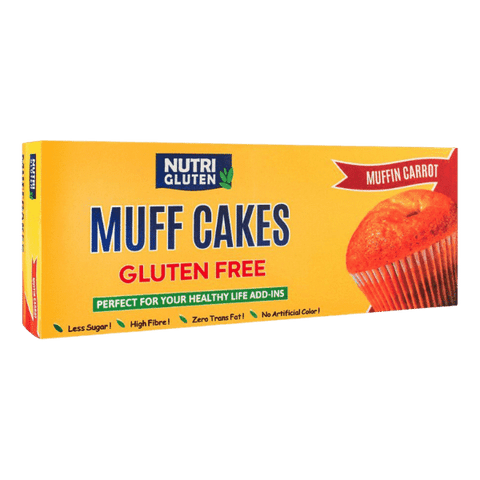 NUTRI GLUTEN FREE MUFF CAKE CARROT 100GM - Nazar Jan's Supermarket