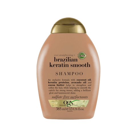 OGX BRAZILIAN KERATIN SMOOTH SHAMPOO 385ML - Nazar Jan's Supermarket