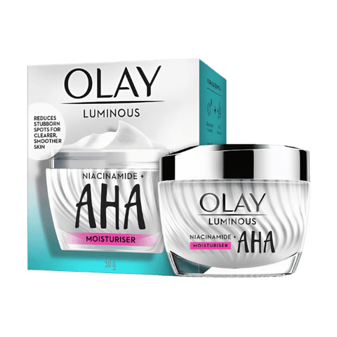 Olay Luminous Niacinamide+AHA Moisturiser Cream 50g - Nazar Jan's Supermarket