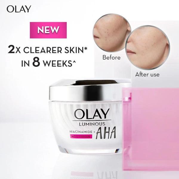 Olay Luminous Niacinamide+AHA Moisturiser Cream 50g - Nazar Jan's Supermarket