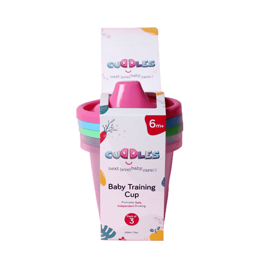 PACK OF 3 CUDDLES BABY TRAINING CUP 6M+ - Nazar Jan's Supermarket