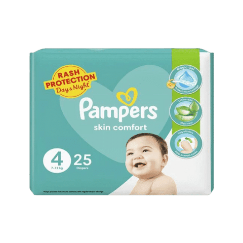 PAMPERS PANTS SKIN COMFORT 4 25 DIAPERS - Nazar Jan's Supermarket