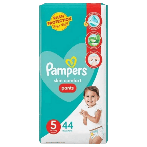 PAMPERS PANTS SKIN COMFORT JUNIOR 5 - 44 PANTS - Nazar Jan's Supermarket