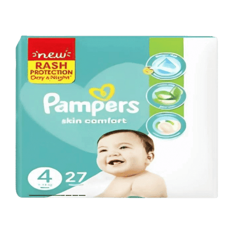 PAMPERS PANTS SKIN COMFORT MAXI 4 - 27 DIAPERS - Nazar Jan's Supermarket