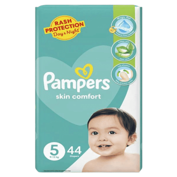 PAMPERS PANTS SKIN COMFORT SIZE 5 - 44 DIAPERS - Nazar Jan's Supermarket