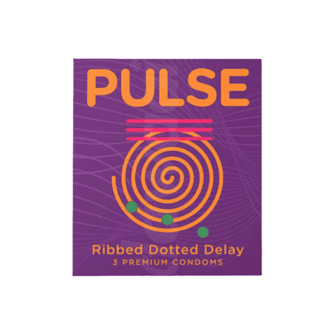 PULSE RIBBED DOTTED DELAY CONDOMS 3PCS - Nazar Jan's Supermarket