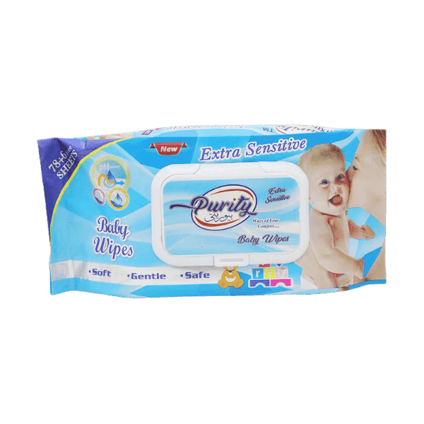 PURITY EXTRA SENSITIVE BABY WIPES 78PCS - Nazar Jan's Supermarket