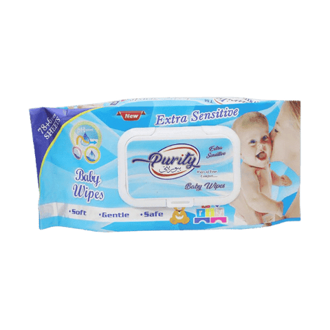 PURITY EXTRA SENSITIVE BABY WIPES 78PCS - Nazar Jan's Supermarket