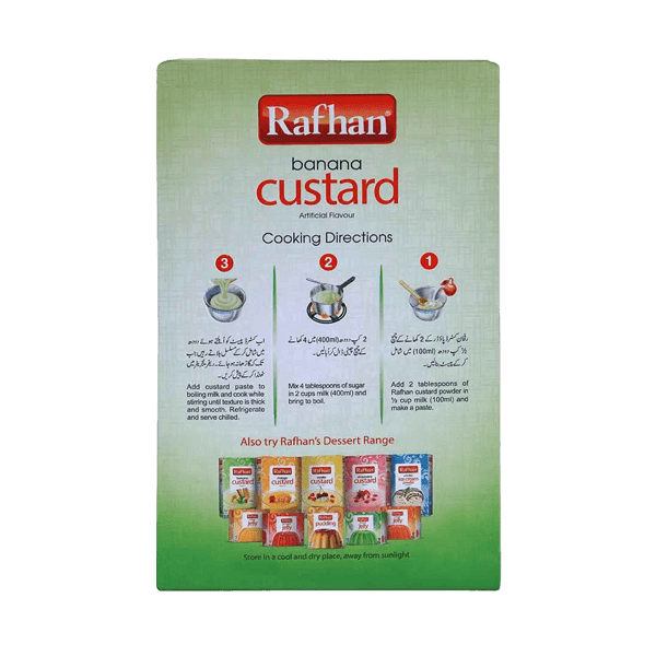 RAFHAN BANANA CUSTARD 275GM - Nazar Jan's Supermarket