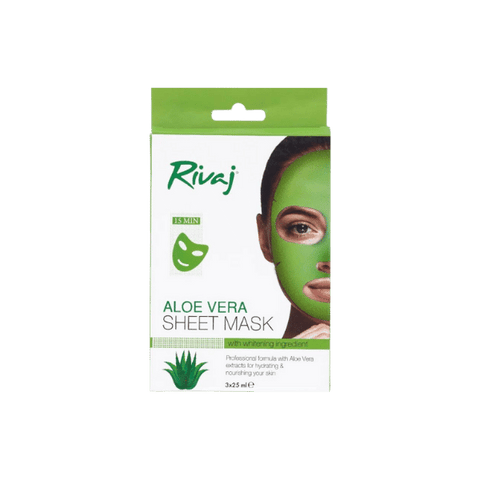 RIVAJ ALOE VERA SHEET MASK 3PCS - Nazar Jan's Supermarket