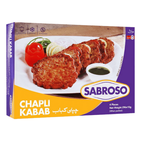 SABROSO CHAPLI KABAB 4PCS 296G - Nazar Jan's Supermarket