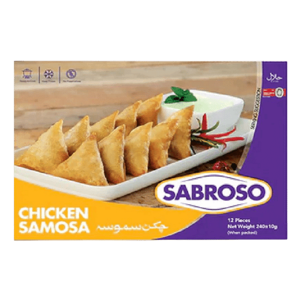 SABROSO CHICKEN SAMOSA 12PCS 240G - Nazar Jan's Supermarket