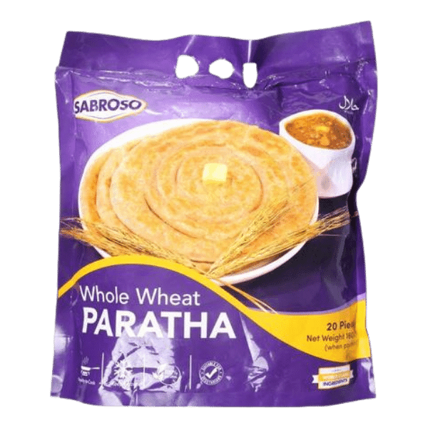 SABROSO WHOLE WHEAT PARATHA 20PCS 1600G - Nazar Jan's Supermarket