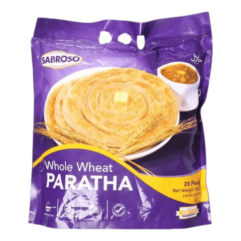 SABROSO WHOLE WHEAT PARATHA 20PCS 1600G - Nazar Jan's Supermarket